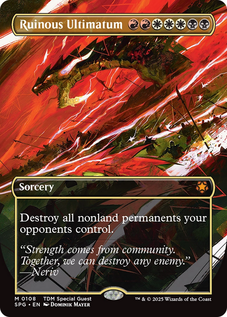 Ruinous Ultimatum (Borderless) [Tarkir: Dragonstorm Special Guests] | Exor Games New Glasgow