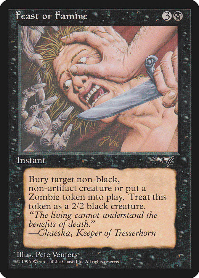 Feast or Famine (Face Pressed) [Alliances] | Exor Games New Glasgow