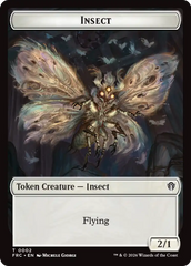 Insect // Rogue Double-Sided Token [Reality Fracture Commander Tokens] | Exor Games New Glasgow