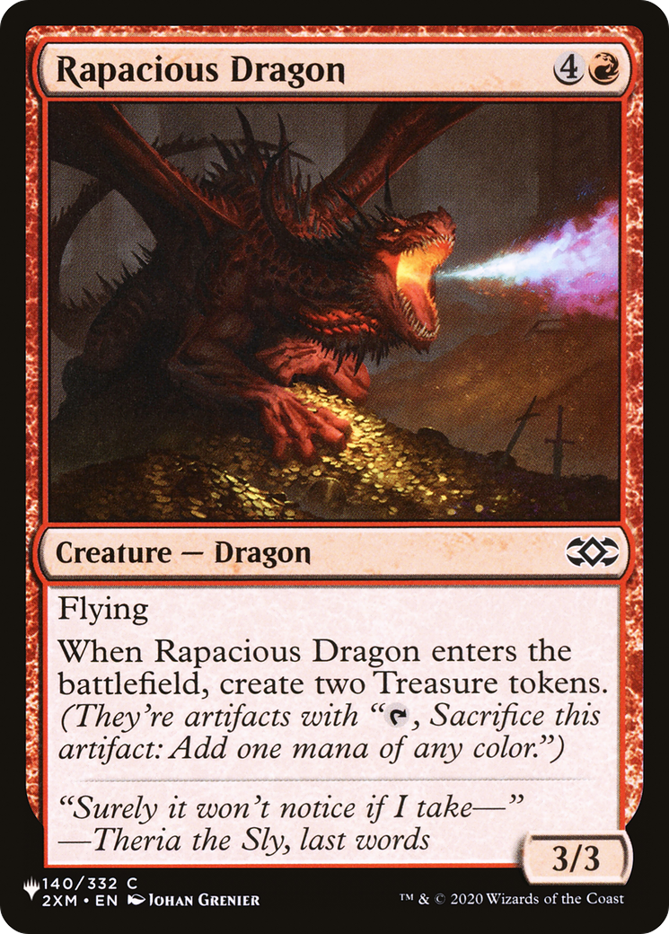 Rapacious Dragon [The List Reprints] | Exor Games New Glasgow