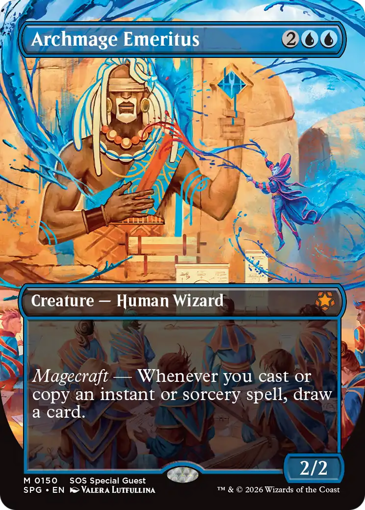 Archmage Emeritus (Borderless) [Secrets of Strixhaven Special Guests] | Exor Games New Glasgow