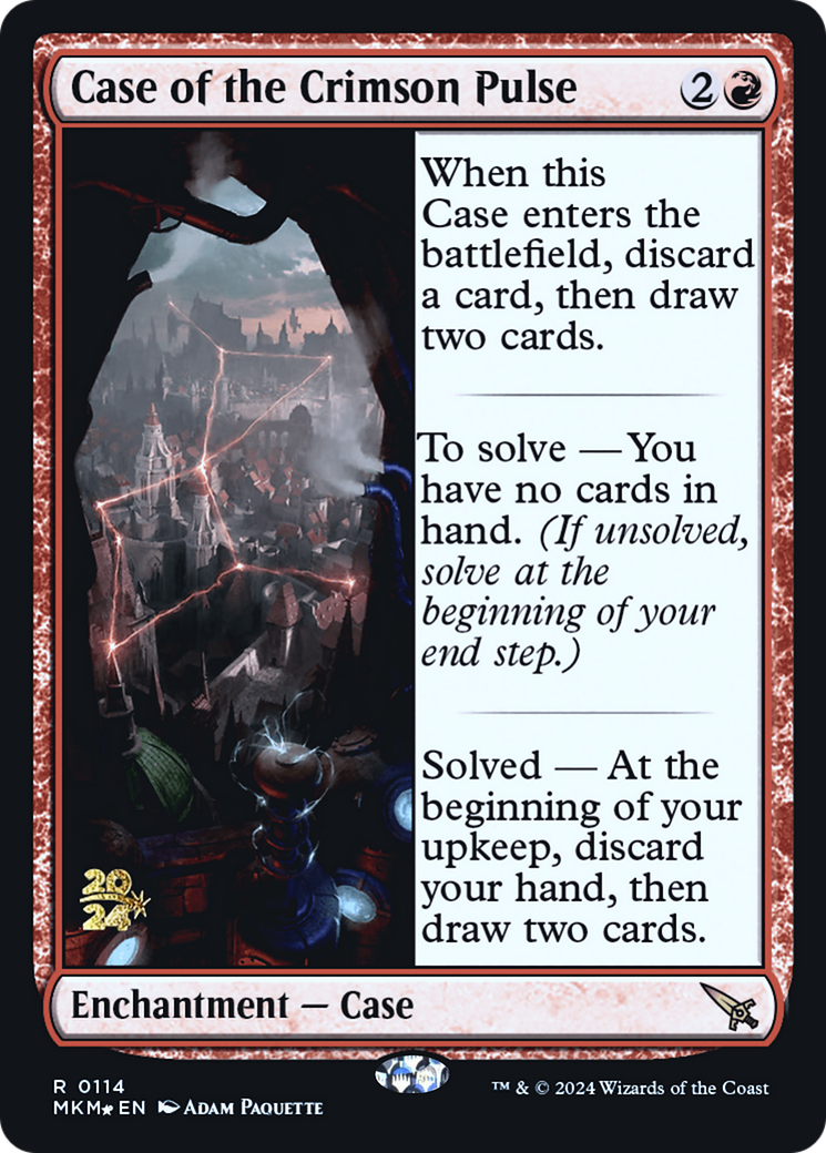 Case of the Crimson Pulse [Murders at Karlov Manor Prerelease Promos] | Exor Games New Glasgow