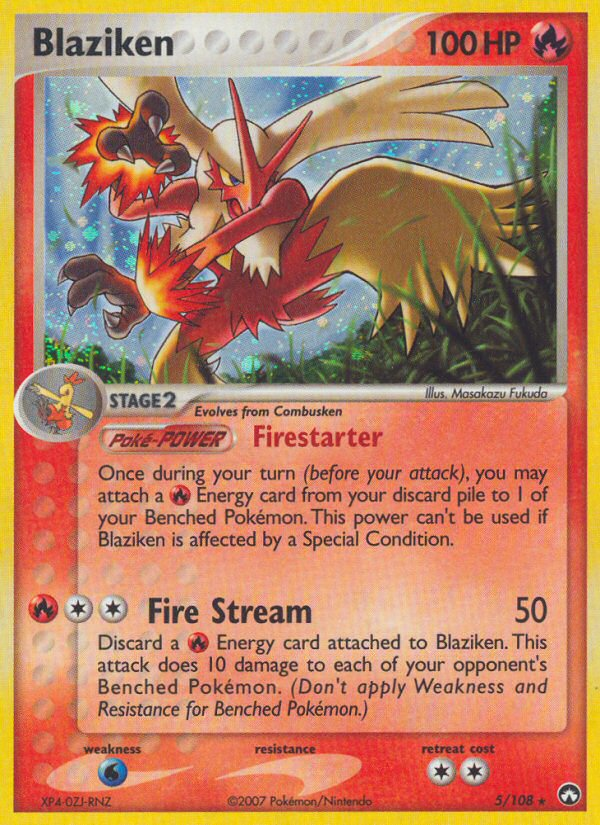 Blaziken (5/108) [EX: Power Keepers] | Exor Games New Glasgow
