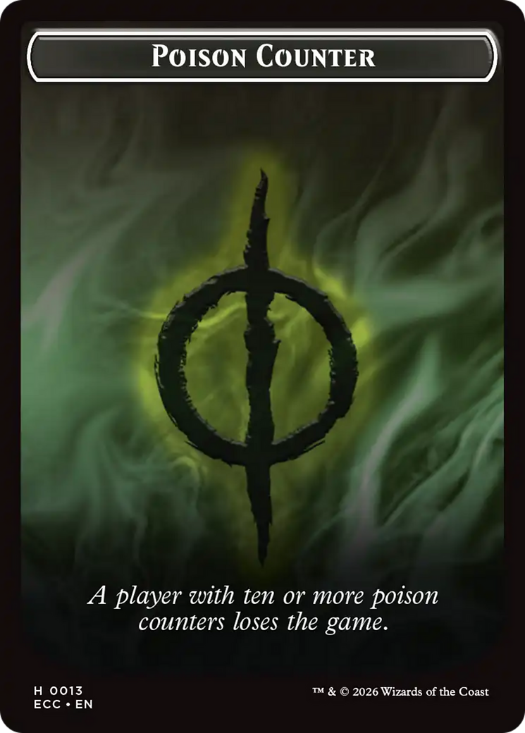 Saproling // Poison Counter Double-Sided Token [Lorwyn Eclipsed Tokens] | Exor Games New Glasgow
