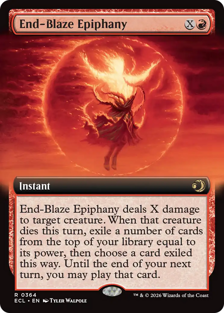End-Blaze Epiphany (Extended Art) [Lorwyn Eclipsed] | Exor Games New Glasgow