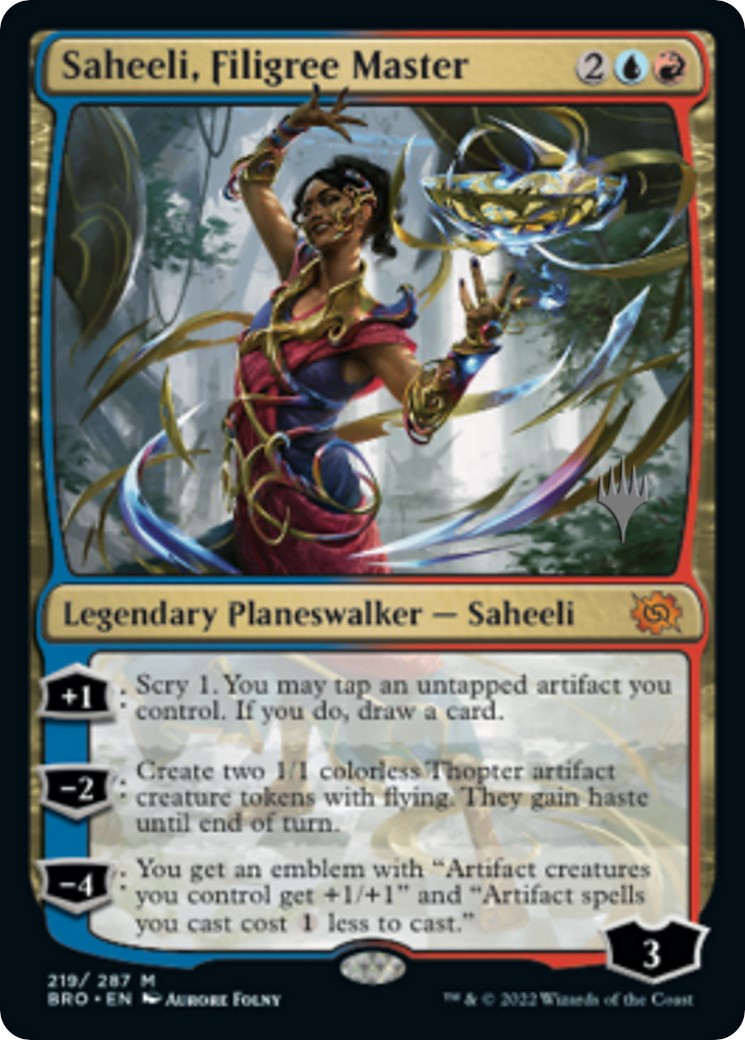 Saheeli, Filigree Master (Promo Pack) [The Brothers' War Promos] | Exor Games New Glasgow