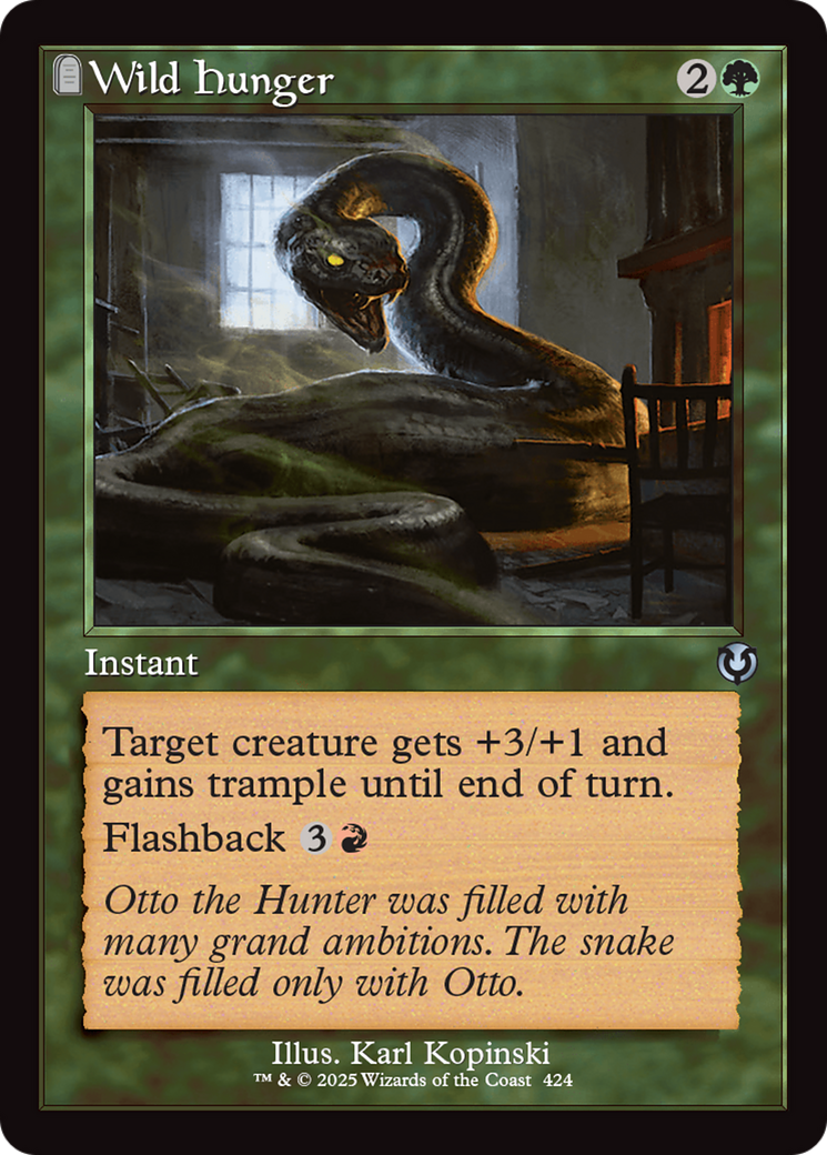 Wild Hunger (Retro Frame) [Innistrad Remastered] | Exor Games New Glasgow