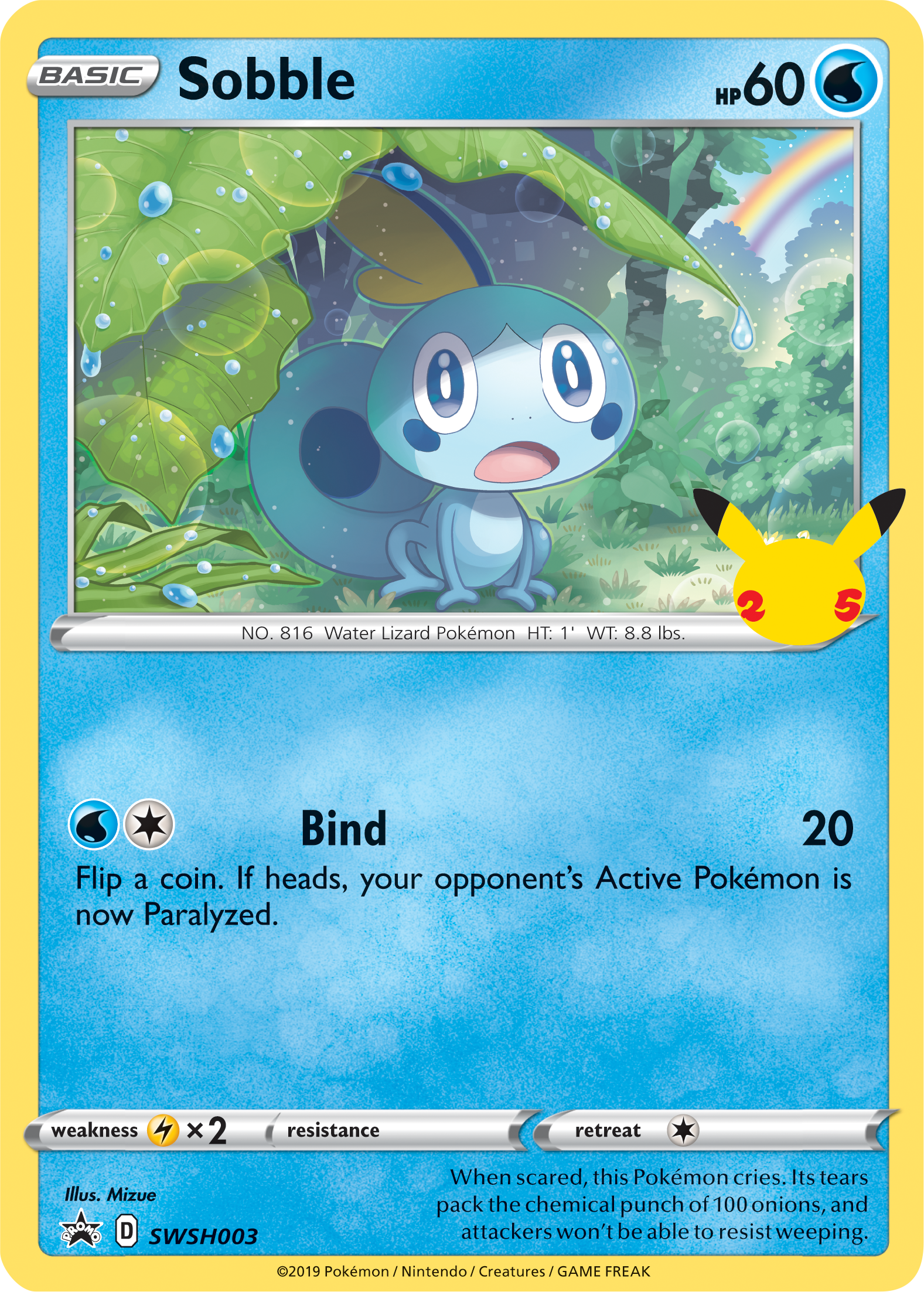 Sobble (SWSH003) (Jumbo Card) [First Partner Pack] | Exor Games New Glasgow