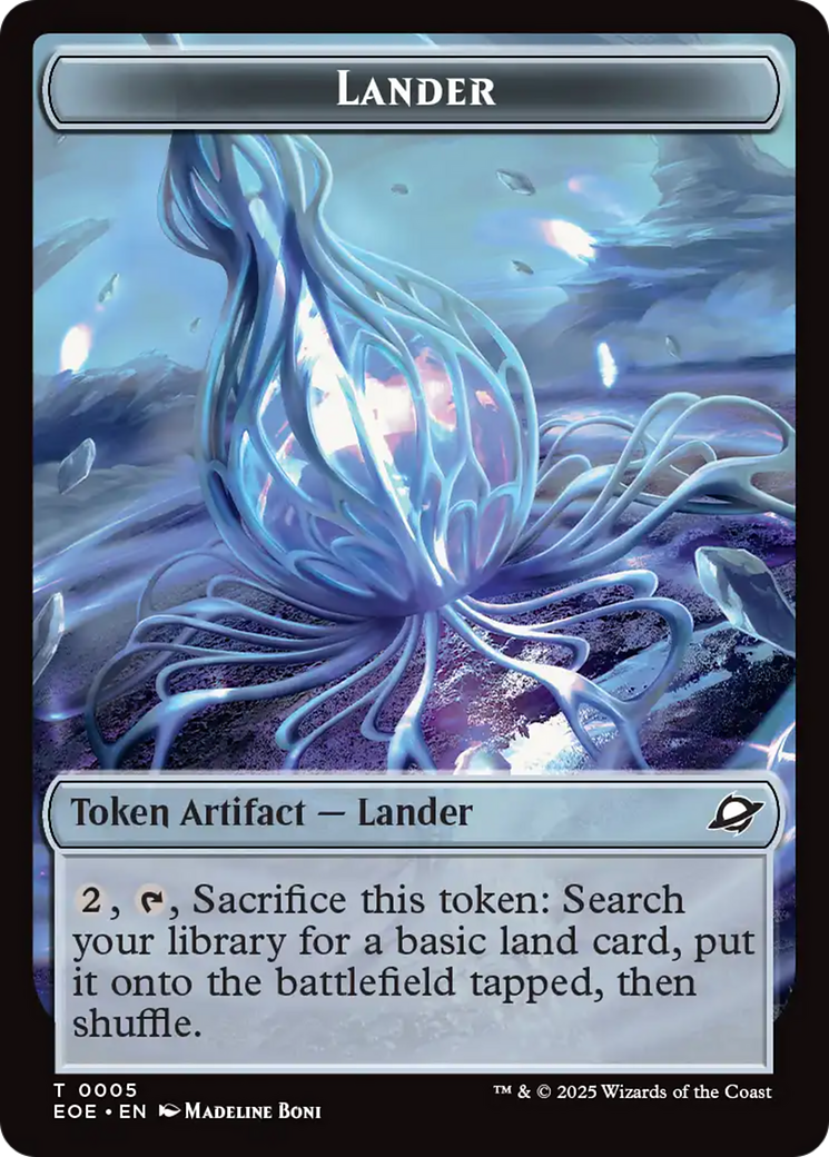 Drone // Lander (0005) Doubled-Sided Token [Edge of Eternities Tokens] | Exor Games New Glasgow