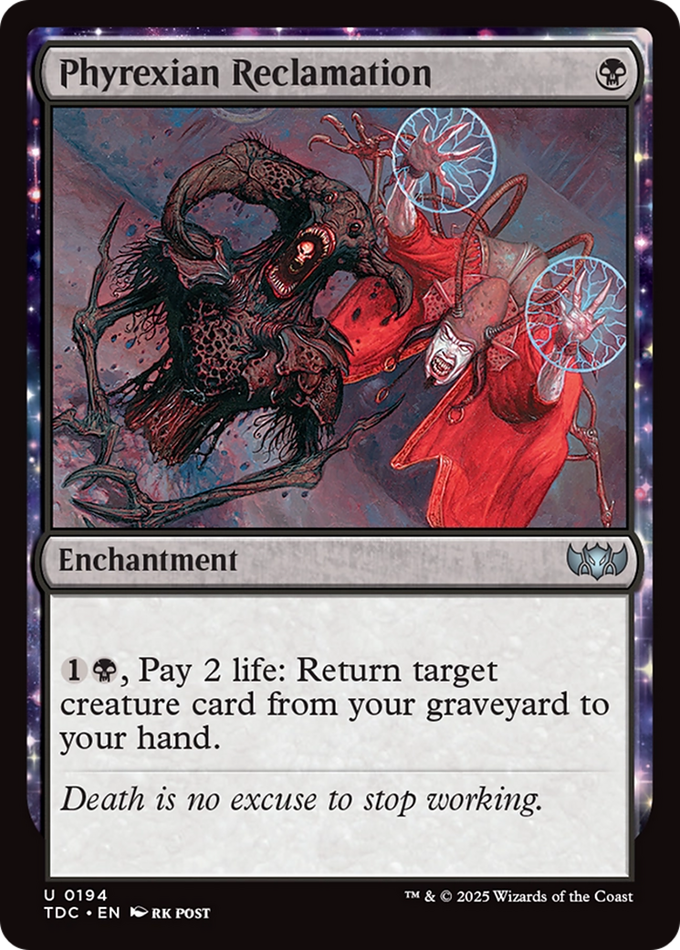 Phyrexian Reclamation [Tarkir: Dragonstorm Commander] | Exor Games New Glasgow