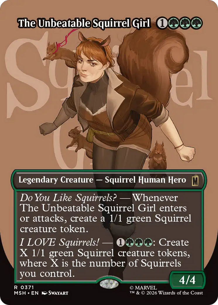 The Unbeatable Squirrel Girl (Borderless) [Marvel Super Heroes] | Exor Games New Glasgow