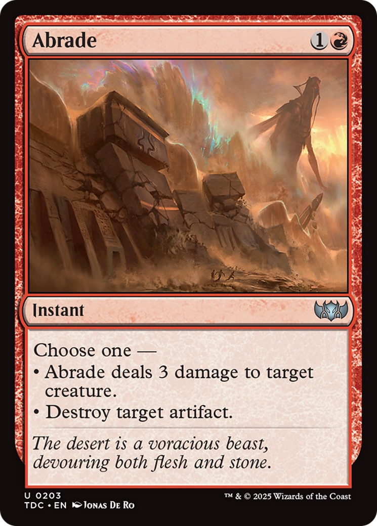 Abrade [Tarkir: Dragonstorm Commander] | Exor Games New Glasgow