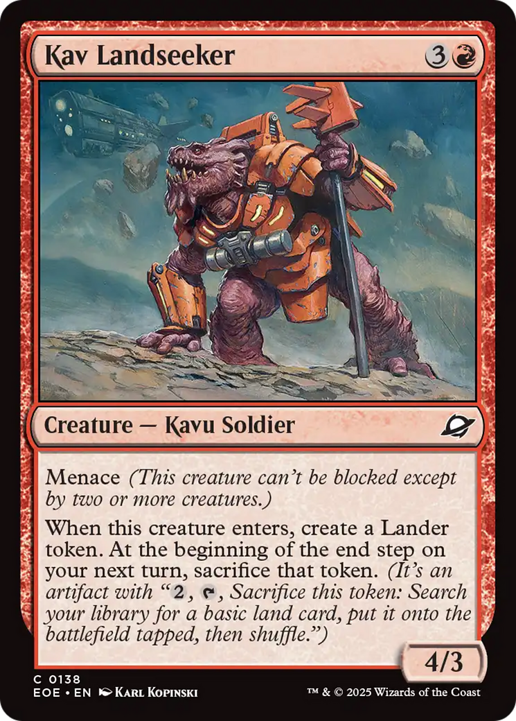 Kav Landseeker [Edge of Eternities] | Exor Games New Glasgow