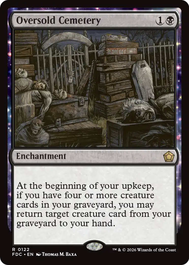 Oversold Cemetery [Foundations Commander] | Exor Games New Glasgow