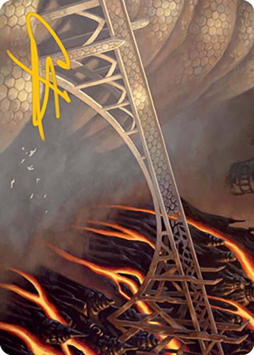 Rustvale Bridge Art Card (Gold-Stamped Signature) [Modern Horizons 2 Art Series] | Exor Games New Glasgow