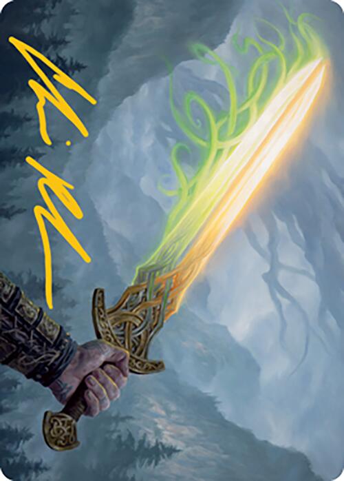 Sword of Hearth and Home Art Card (Gold-Stamped Signature) [Modern Horizons 2 Art Series] | Exor Games New Glasgow