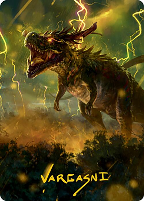 Thrasta, Tempest's Roar Art Card (42) (Gold-Stamped Signature) [Modern Horizons 2 Art Series] | Exor Games New Glasgow