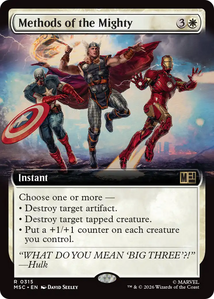 Methods of the Mighty (Extended Art) [Marvel Super Heroes Commander] | Exor Games New Glasgow