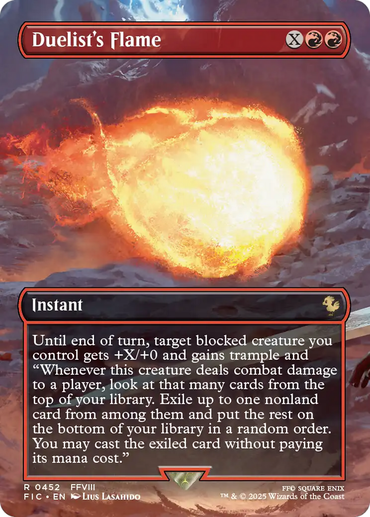 Duelist's Flame (Borderless) [FINAL FANTASY Commander] | Exor Games New Glasgow