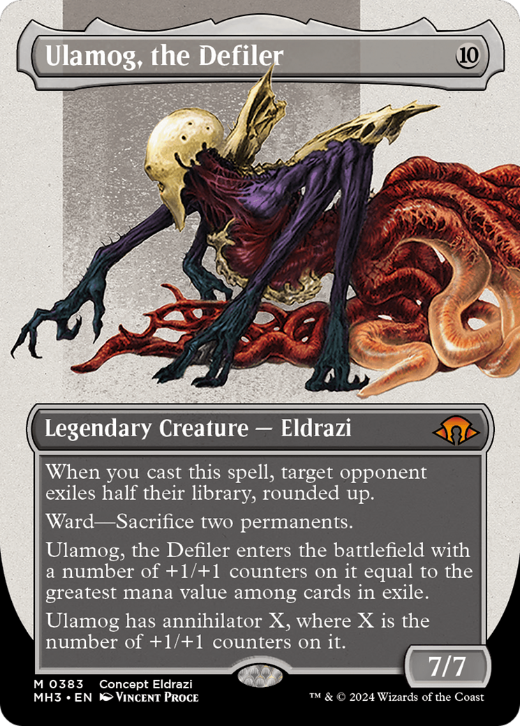 Ulamog, the Defiler (Borderless) (Serialized) [Modern Horizons 3] | Exor Games New Glasgow