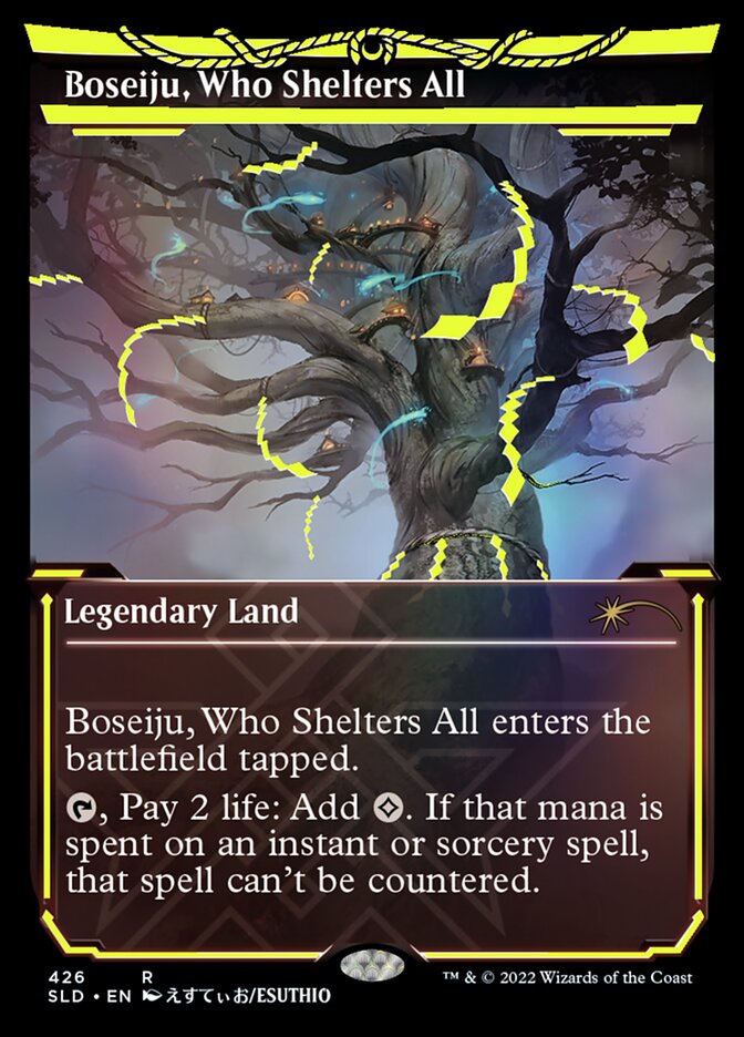 Boseiju, Who Shelters All (Neon Ink Yellow) [Secret Lair Drop Series] | Exor Games New Glasgow