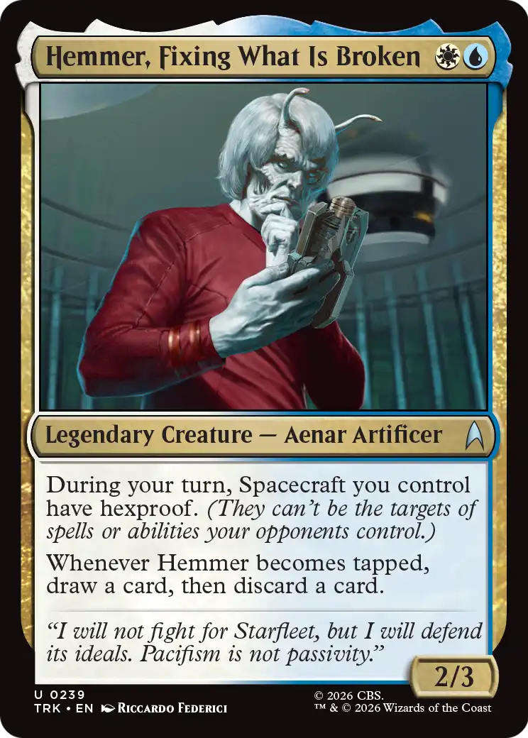 Hemmer, Fixing What Is Broken [Star Trek] | Exor Games New Glasgow