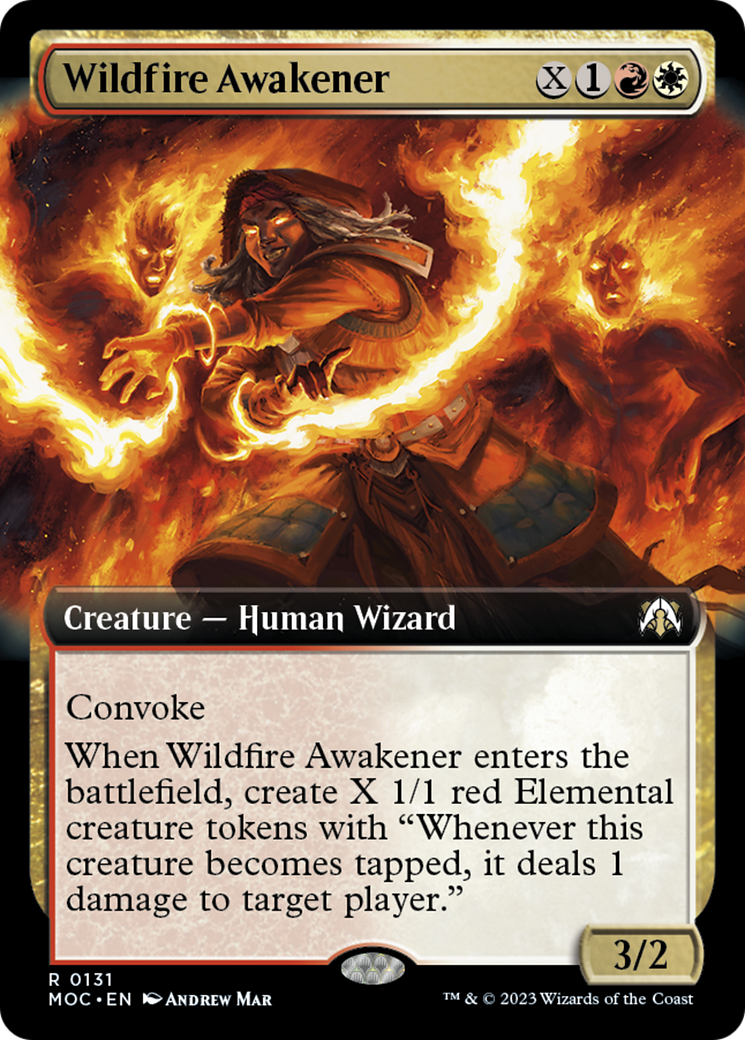 Wildfire Awakener (Extended Art) [March of the Machine Commander] | Exor Games New Glasgow