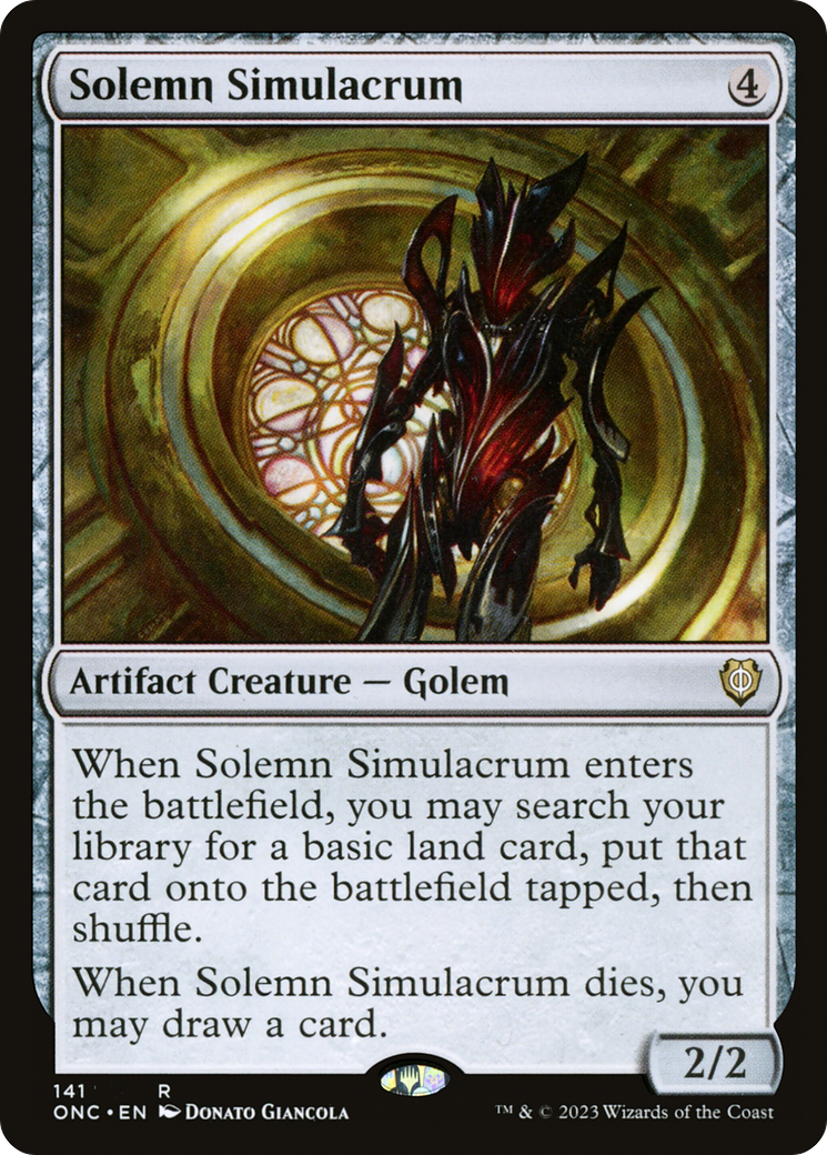 Solemn Simulacrum [Phyrexia: All Will Be One Commander] | Exor Games New Glasgow