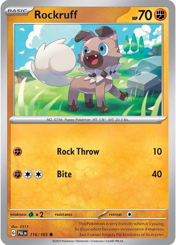 Rockruff (116/193) [Scarlet & Violet: Paldea Evolved] | Exor Games New Glasgow