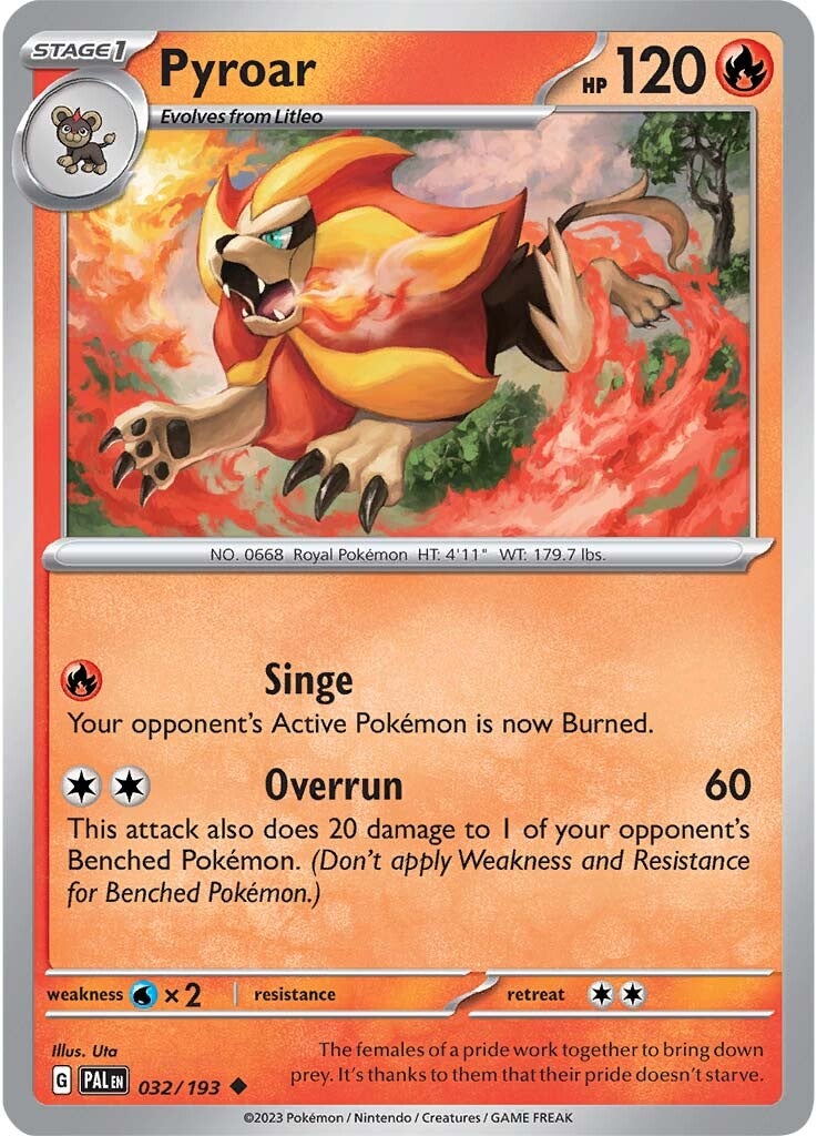 Pyroar (032/193) [Scarlet & Violet: Paldea Evolved] | Exor Games New Glasgow