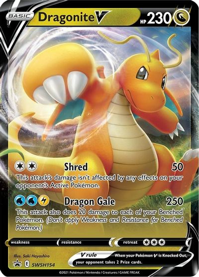 Dragonite V (SWSH154) [Sword & Shield: Black Star Promos] | Exor Games New Glasgow