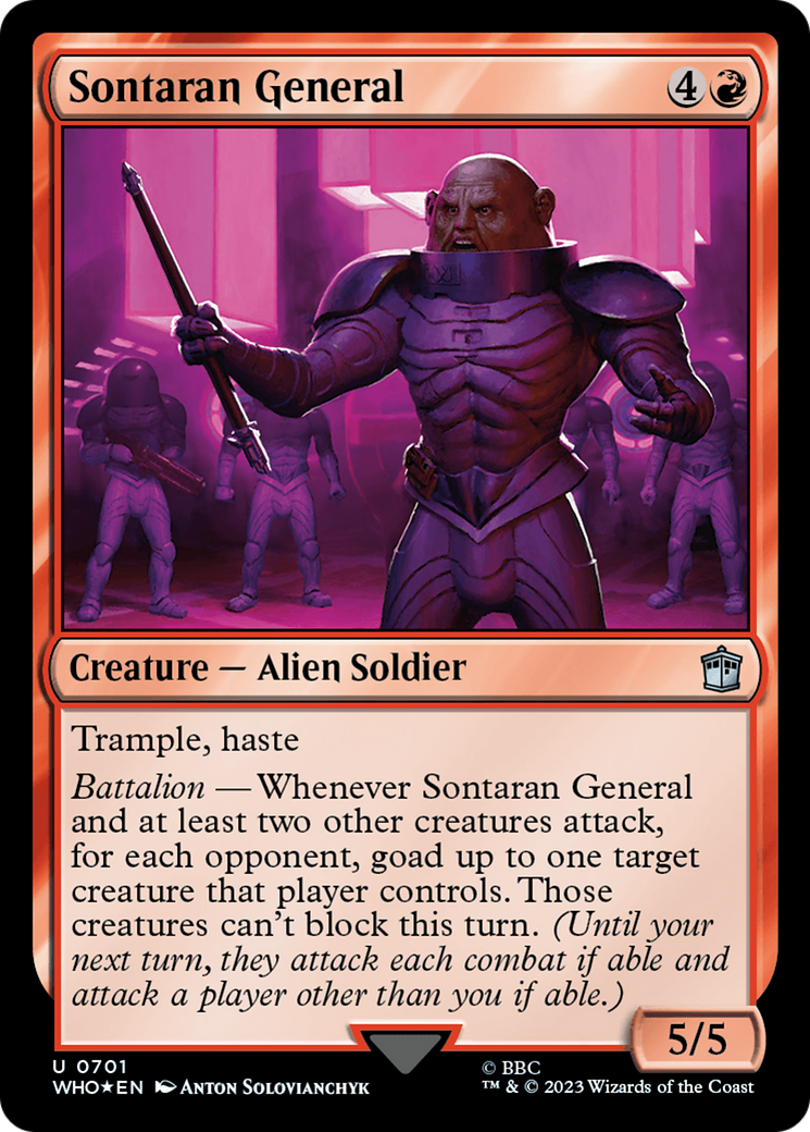 Sontaran General (Surge Foil) [Doctor Who] | Exor Games New Glasgow