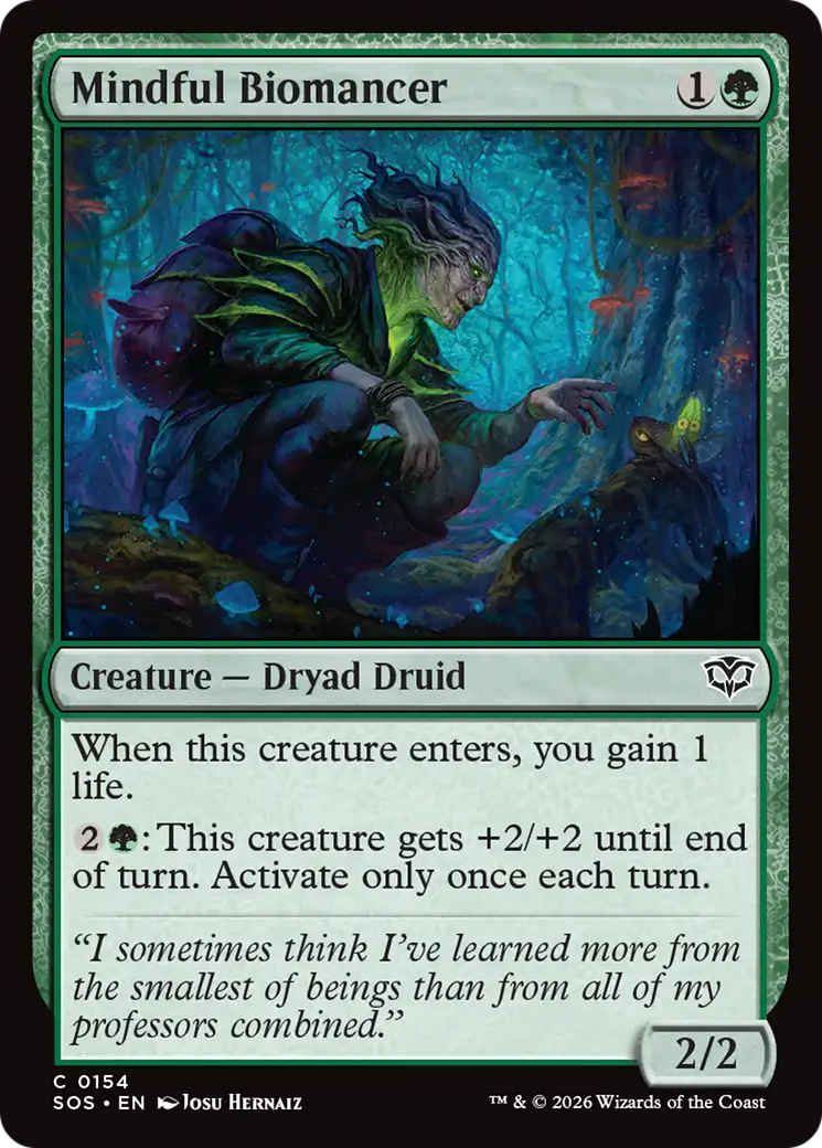 Mindful Biomancer [Secrets of Strixhaven] | Exor Games New Glasgow