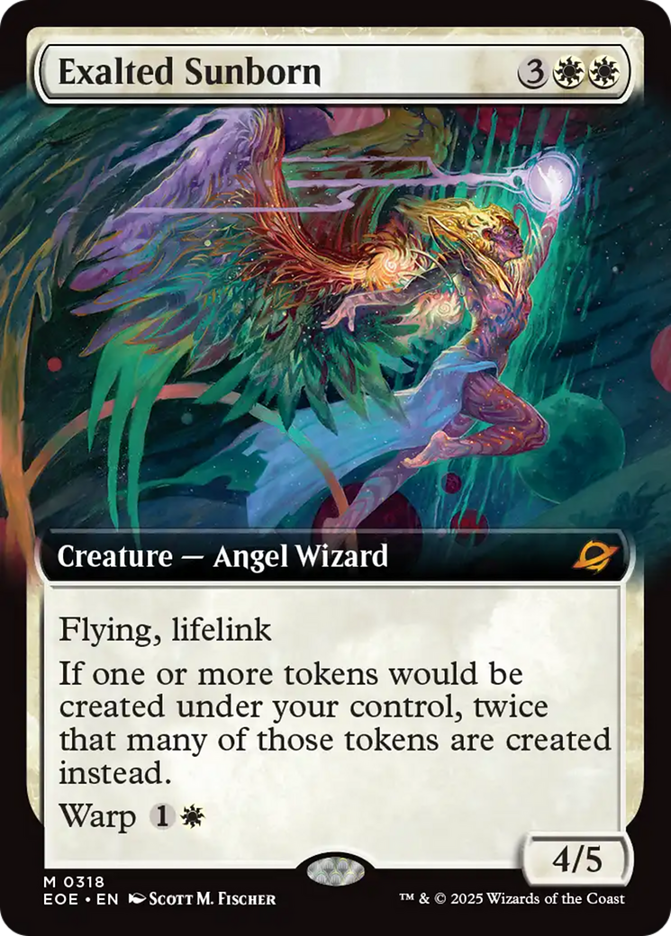 Exalted Sunborn (Extended Art) [Edge of Eternities] | Exor Games New Glasgow