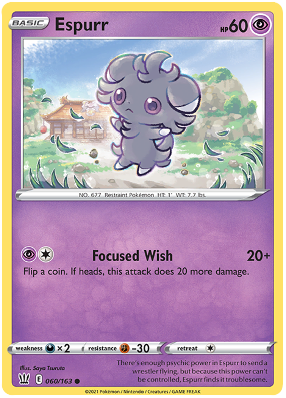 Espurr (060/163) [Sword & Shield: Battle Styles] | Exor Games New Glasgow