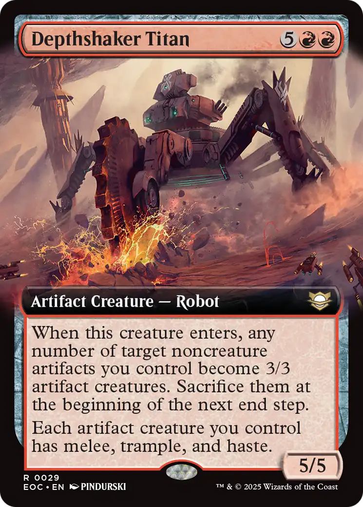 Depthshaker Titan (Extended Art) [Edge of Eternities Commander] | Exor Games New Glasgow