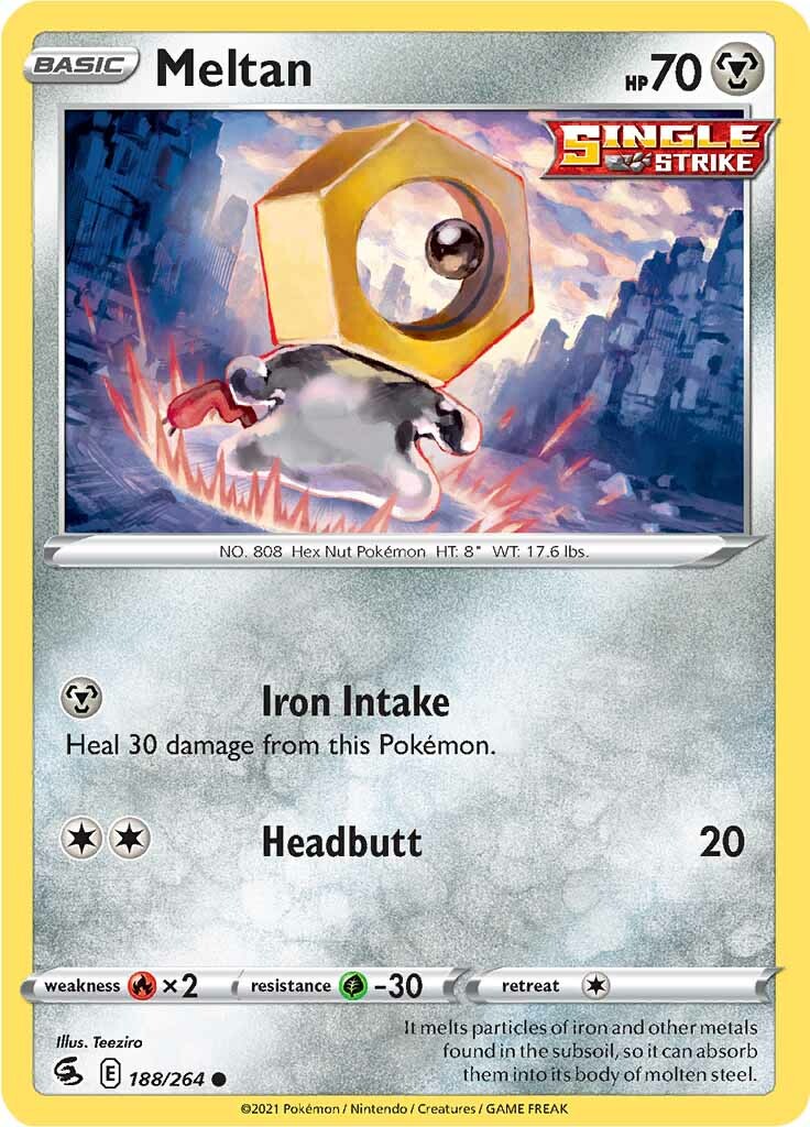 Meltan (188/264) [Sword & Shield: Fusion Strike] | Exor Games New Glasgow