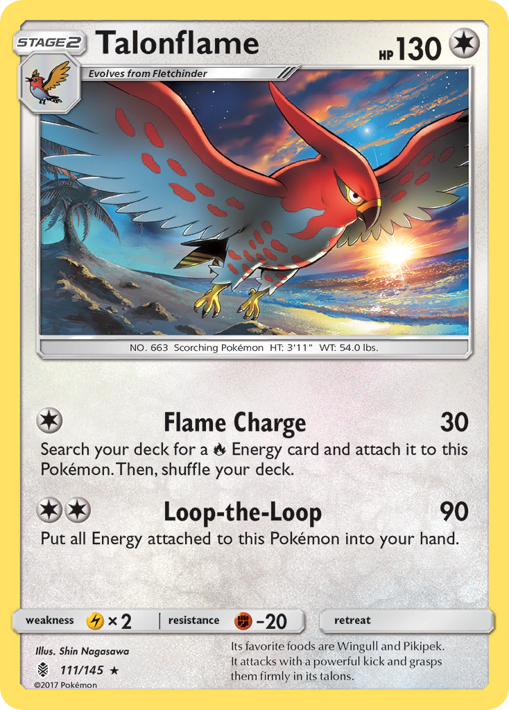 Talonflame (111/145) [Sun & Moon: Guardians Rising] | Exor Games New Glasgow