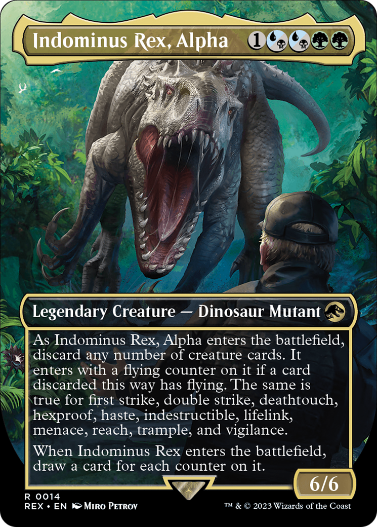 Indominus Rex, Alpha (Borderless) [Jurassic World Collection] | Exor Games New Glasgow