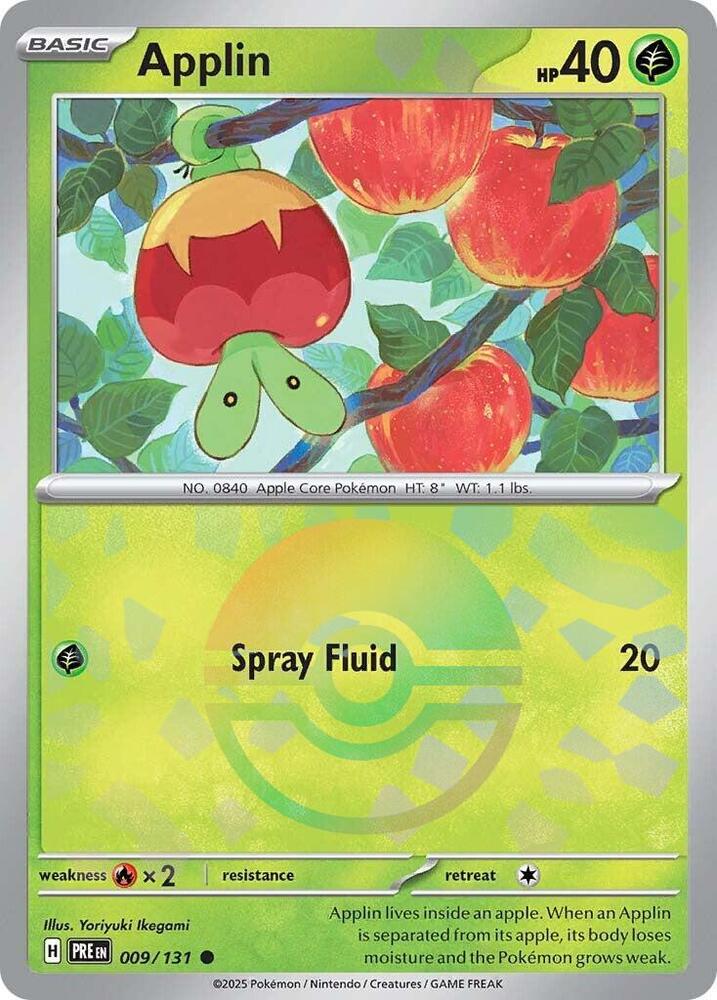 Applin (009/131) (Poke Ball Pattern) [Scarlet & Violet: Prismatic Evolutions] | Exor Games New Glasgow