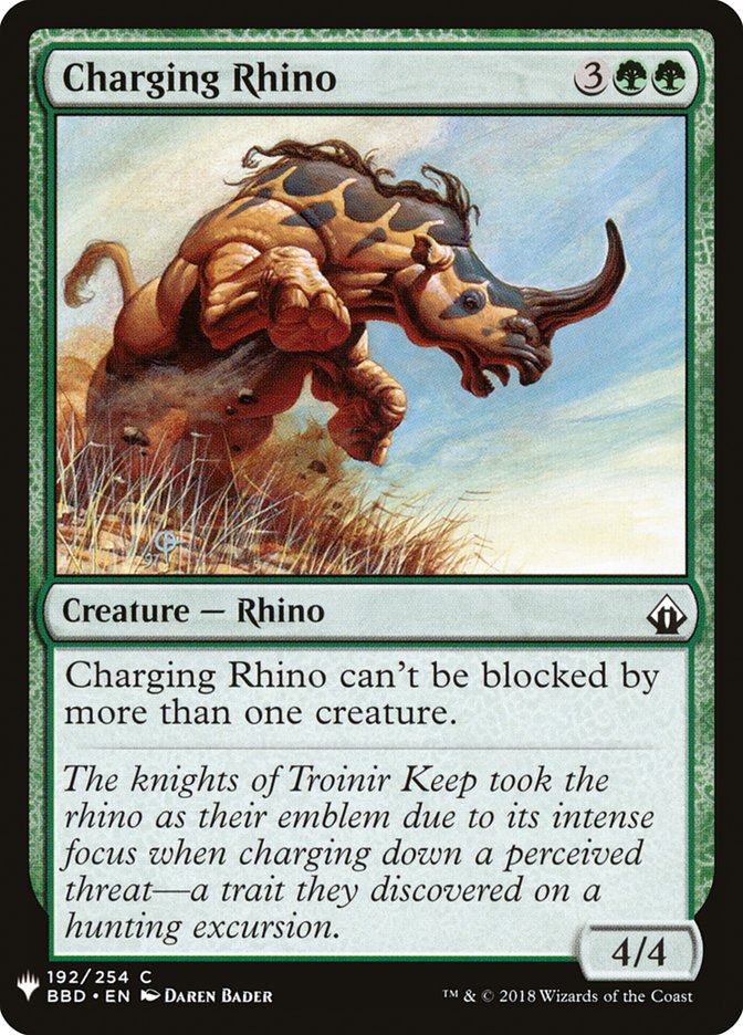 Charging Rhino [Mystery Booster] | Exor Games New Glasgow