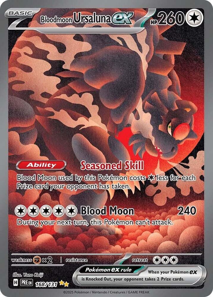 Bloodmoon Ursaluna ex (168/131) [Scarlet & Violet: Prismatic Evolutions] | Exor Games New Glasgow