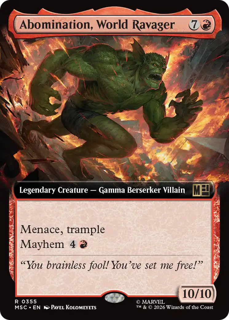 Abomination, World Ravager (Extended Art) [Marvel Super Heroes Commander] | Exor Games New Glasgow