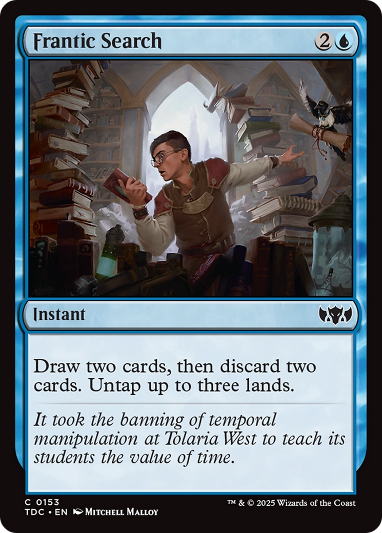 Frantic Search [Tarkir: Dragonstorm Commander] | Exor Games New Glasgow