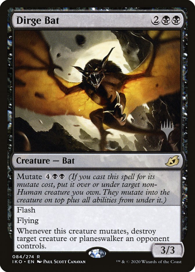 Dirge Bat (Promo Pack) [Ikoria: Lair of Behemoths Promos] | Exor Games New Glasgow
