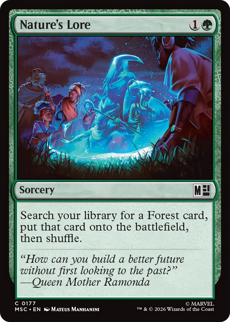 Nature's Lore (Surge Foil) [Marvel Super Heroes Commander] | Exor Games New Glasgow