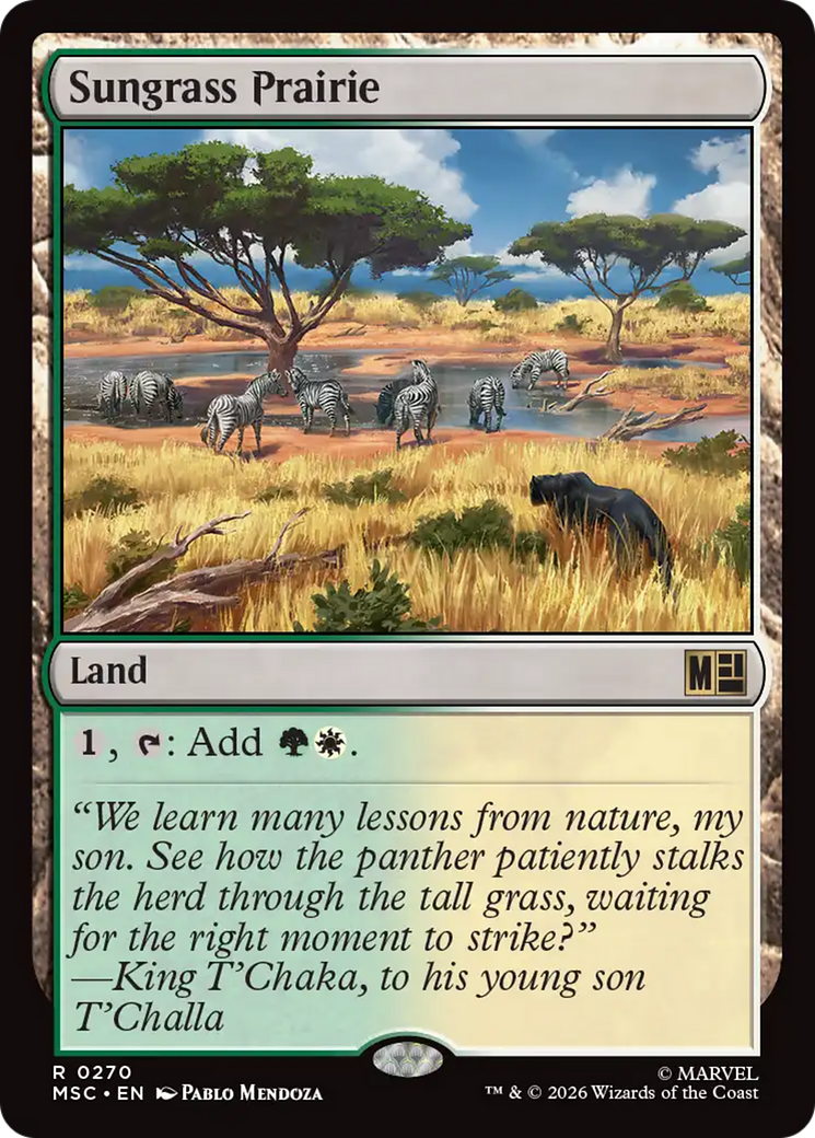 Sungrass Prairie (Surge Foil) [Marvel Super Heroes Commander] | Exor Games New Glasgow