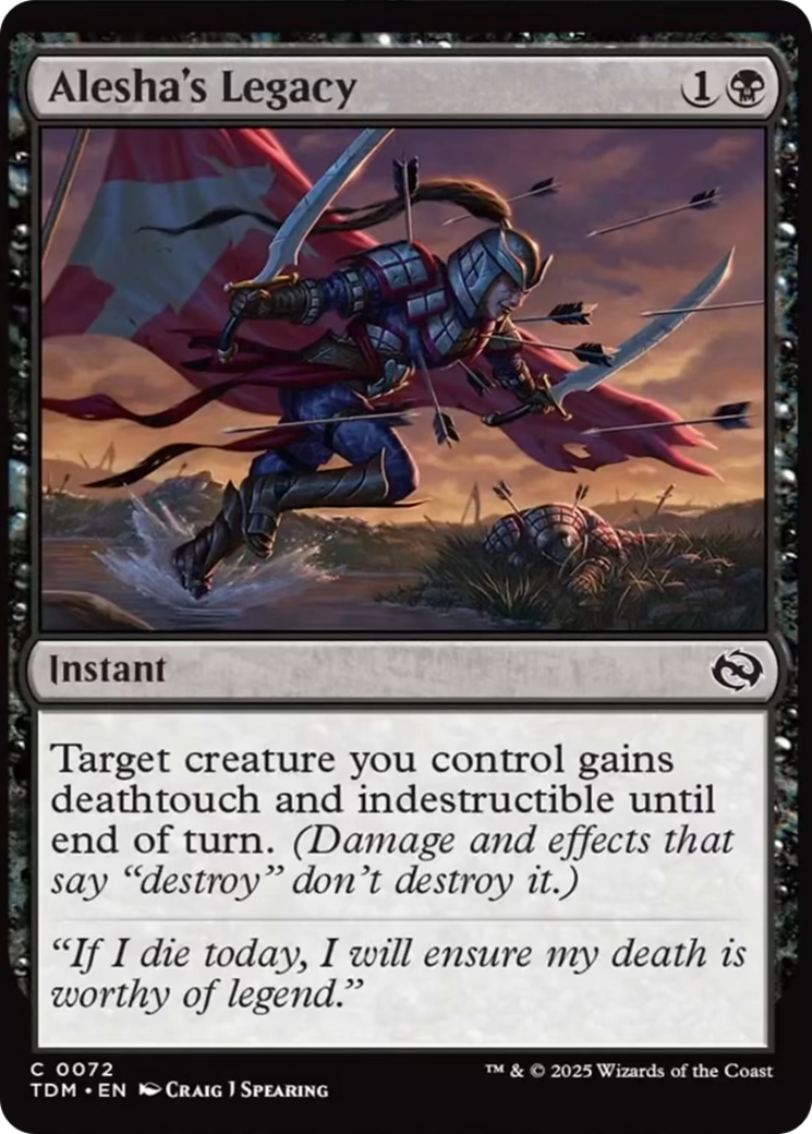 Alesha's Legacy [Tarkir: Dragonstorm] | Exor Games New Glasgow