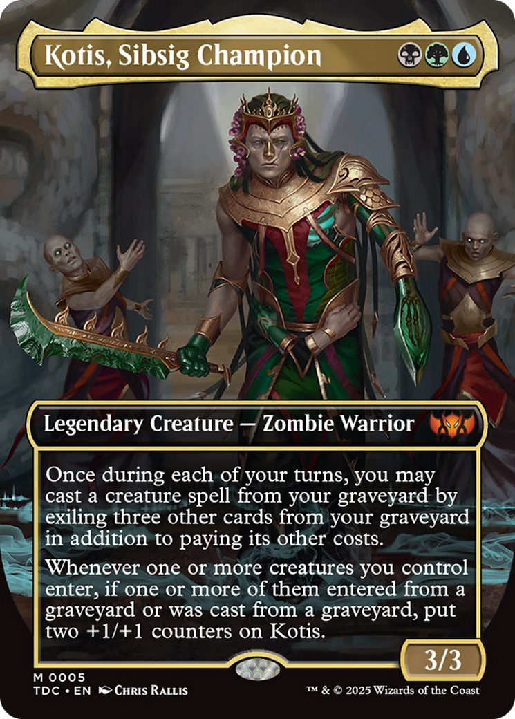 Kotis, Sibsig Champion (Borderless) [Tarkir: Dragonstorm Commander] | Exor Games New Glasgow