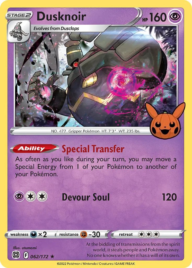 Dusknoir (062/172) [Trick or Trade] | Exor Games New Glasgow